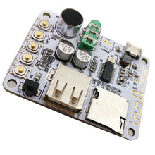 Load image into Gallery viewer, custom 1Pcs audio receiver board slot with USB TF card decoding playback preamp output 4.0 wireless stereo music module
