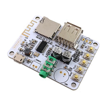 Load image into Gallery viewer, custom 1Pcs audio receiver board slot with USB TF card decoding playback preamp output 4.0 wireless stereo music module
