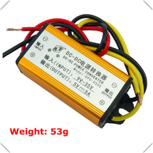 Load image into Gallery viewer, customized 1Pcs 5V/ 12V 5A 4-line DC-DC step-down car/vehicle LED drive voltmeter waterproof regulator
