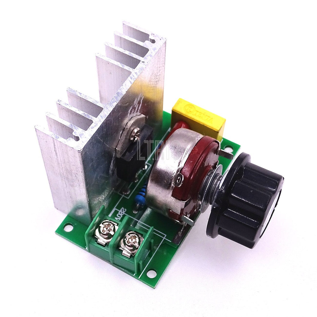 customized 1Pcs AC 220V 3800W THYristor power electronic dimmer voltage regulator speed and temperature control