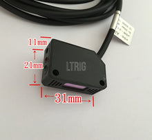 Load image into Gallery viewer, customized 1Pcs laser switch infrared sensing distance 200-300mm PNP diffuse infrared visible DC24V
