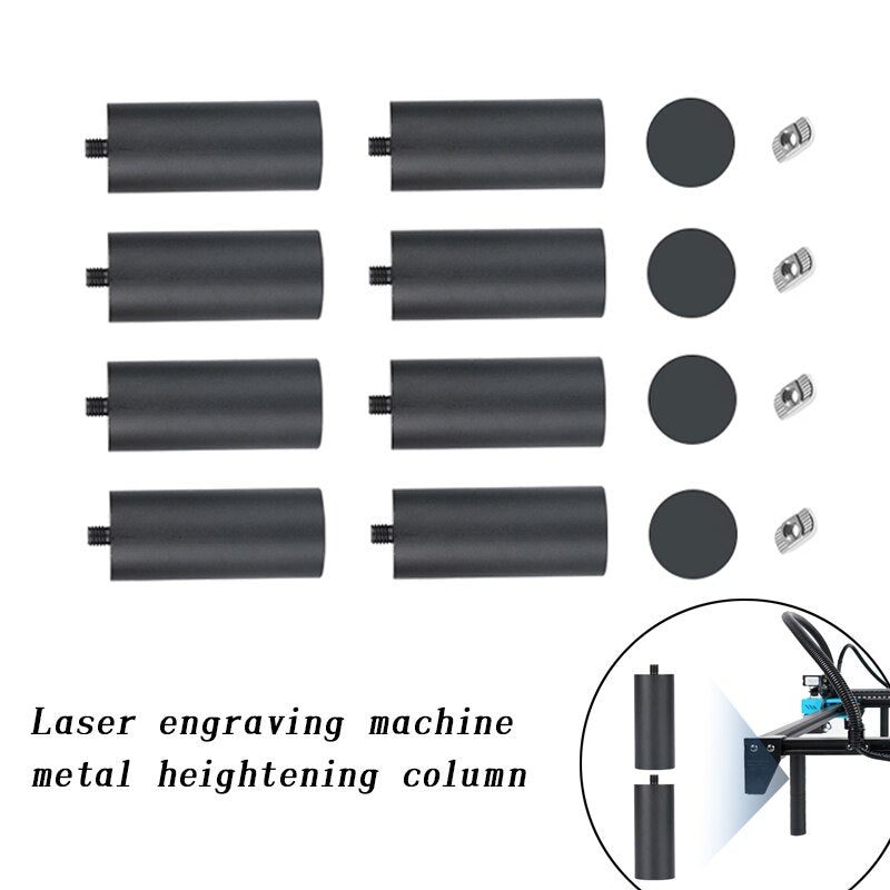 Laser Engraving Machine Metal Heightening Column Heightening Kit Can Be Used With Y-axis Rotary Roller Engraving Module