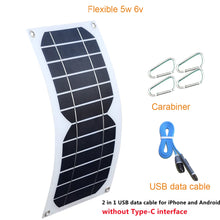 Load image into Gallery viewer, Mini Portable Solar Charger Flexible Solar Power Charging Panel DC USB Interface Output For Mobile Phone Battery Recharge
