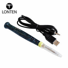 Load image into Gallery viewer, Mini USB electric soldering iron USB electric luo iron welding pen home students mobile phone repair tin welding tools
