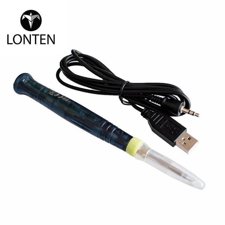 Mini USB electric soldering iron USB electric luo iron welding pen home students mobile phone repair tin welding tools