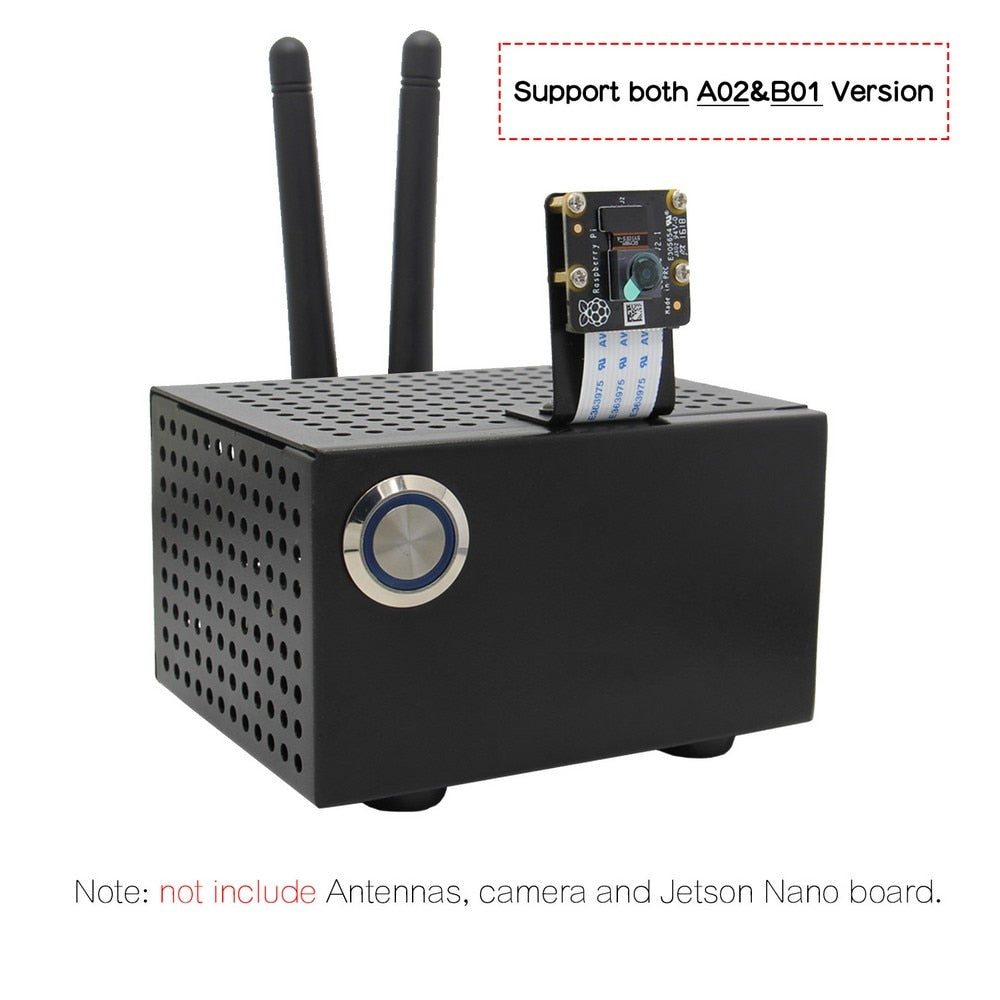 NVIDIA Jetson Nano Metal Case / Enclosure with Power & Reset Control Switch for NVIDIA Jetson Nano Developer Kit