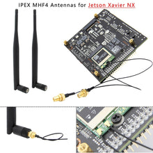 Load image into Gallery viewer, NVIDIA Jetson Xavier NX  M.2 NGFF Card Dual Band WiFi Antenna 6dBi IPEX MHF4 to RP SMA Female Extension Cable (2Pcs)
