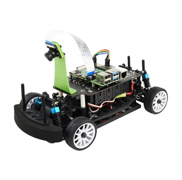 Pi Racer Pro AI Kit/Acce , High Speed AI Racing Robot Powered by Raspberry Pi 4, Supports DonkeyCar Project, Pro Version