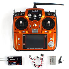 Load image into Gallery viewer, Radiolink AT10II 2.4Ghz 10CH RC Transmitter with R12DS Receiver PRM-01 Voltage Return Module For RC Helicopter Airplane
