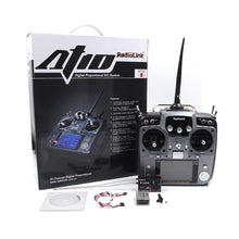 Load image into Gallery viewer, Radiolink AT10II 2.4Ghz 10CH RC Transmitter with R12DS Receiver PRM-01 Voltage Return Module For RC Helicopter Airplane
