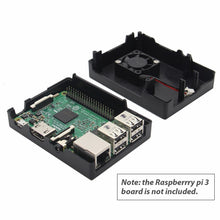 Load image into Gallery viewer, Raspberry Pi 3 ABS Case + Cooling Fan +Heat Sinks Raspberry pi start kit Beginner kit
