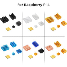 Load image into Gallery viewer, Raspberry Pi 4 Heat Sink Aluminum Alloy Radiator Copper Cooler Kits Passive Cooling
