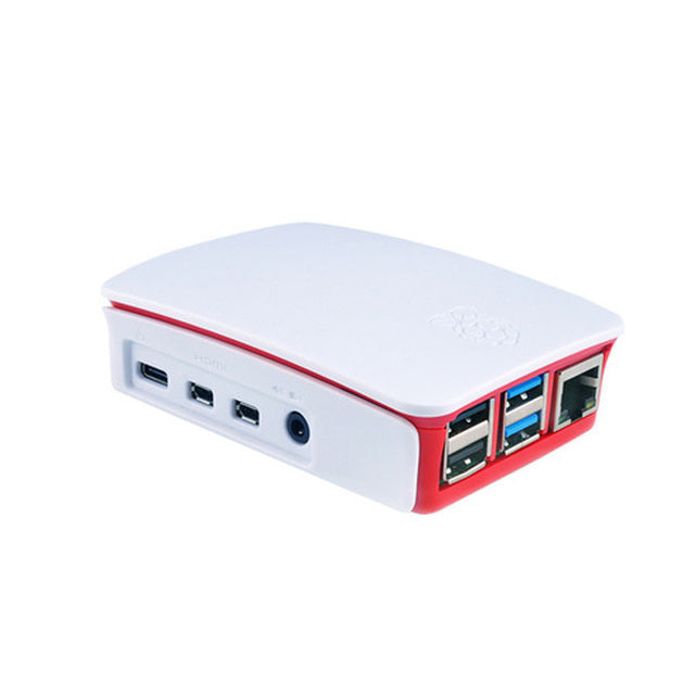 Official Raspberry Pi 4 Model B 4b red-white ABS protective case easy to install Raspberry Pi 4B LT-4BA13