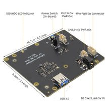 Load image into Gallery viewer, Raspberry Pi 4B 2.5 inch SATA HDD/SSD Shield / X825 V1.5 Storage Expansion Board
