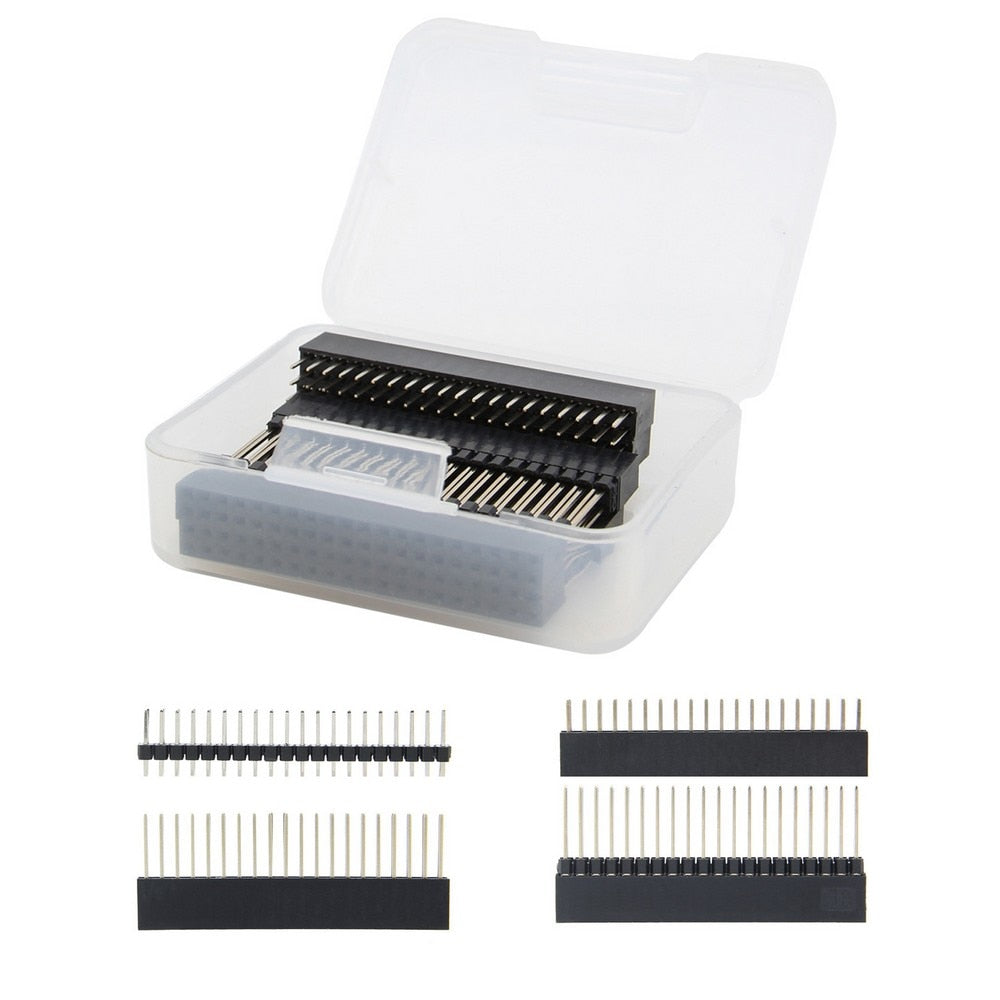 Raspberry Pi GPIO Stacking Extender, 2x20 40 Pin Stacking Female Header Kit for Raspberry Pi 4B/3B+/3B/2B/B+/A+/Zero(Zero W)