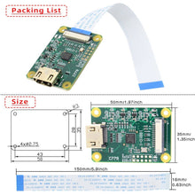 Load image into Gallery viewer, Raspberry Pi HDMI-compatible to CSI-2 C779 Module, inpute supports up to 1080p25fps
