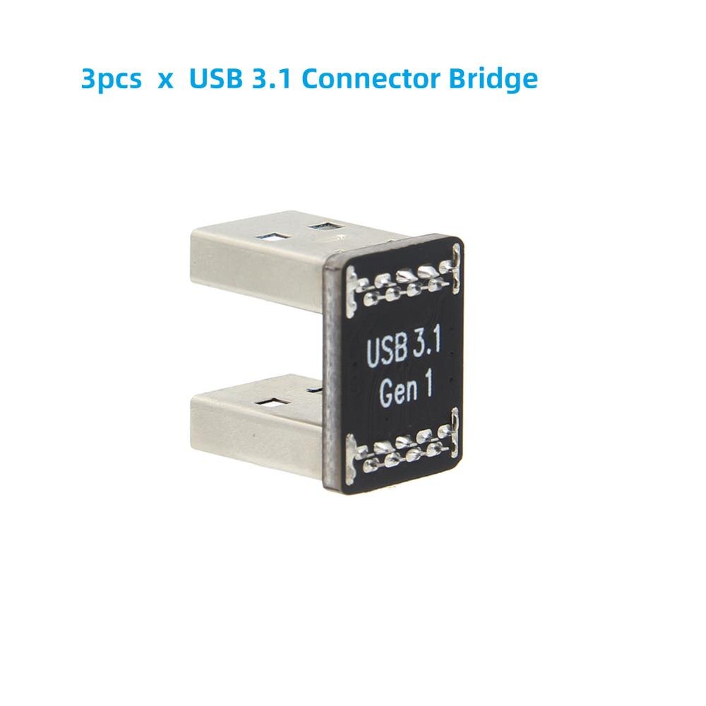 Raspberry Pi USB 2.0 /USB 3.0 Connector Bridge / USB 3.0 Cable for Raspberry Pi 4B / 3B+(Plus)&X180/150 Board