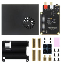 Load image into Gallery viewer, Raspberry Pi4 DAC board Kit, DACPi NUC Aluminum Case with X950 DAC Shield &amp; Heatsink for Raspberry Pi 4 Modle B

