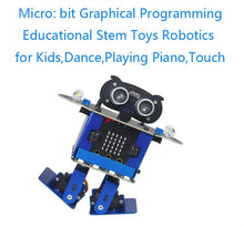 Load image into Gallery viewer, Robot Toy with Micro: bit Graphical Programming Educational Stem Toys Robotics for Kids,Dance,Playing Piano,Touch
