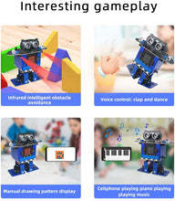 Load image into Gallery viewer, Robot Toy with Micro: bit Graphical Programming Educational Stem Toys Robotics for Kids,Dance,Playing Piano,Touch

