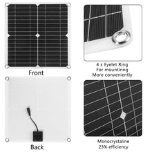 Load image into Gallery viewer, Solar Panel 12V Flexible USB Power Portable Outdoor Solar Cell Camping Hiking Travel Phone Charger Real 150/300W Solar Panel Kit
