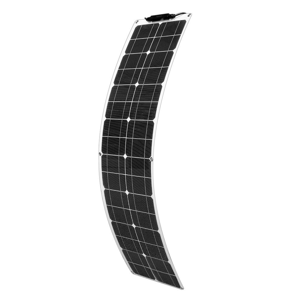 Solar Panel 50W Flexible Solar Charge Kit Module 10A Charge Controller, Cable for Home RV Caravan Boat and 12V Battery