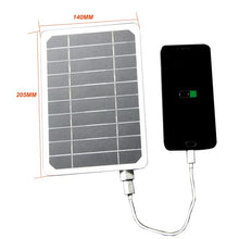 Load image into Gallery viewer, Solar Panel USB Outdoor Waterproof Hike Camping Portable Cells Power Bank  DIY Battery Solar Generator Charger for Mobile Phone
