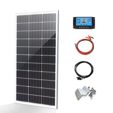 Load image into Gallery viewer, Solar Panels Kit 100W 200W 300W 100 Watts Rigid Glass Solar Panel Monocrystalline Cell Off-grid Photovoltaic System Home RV Boat
