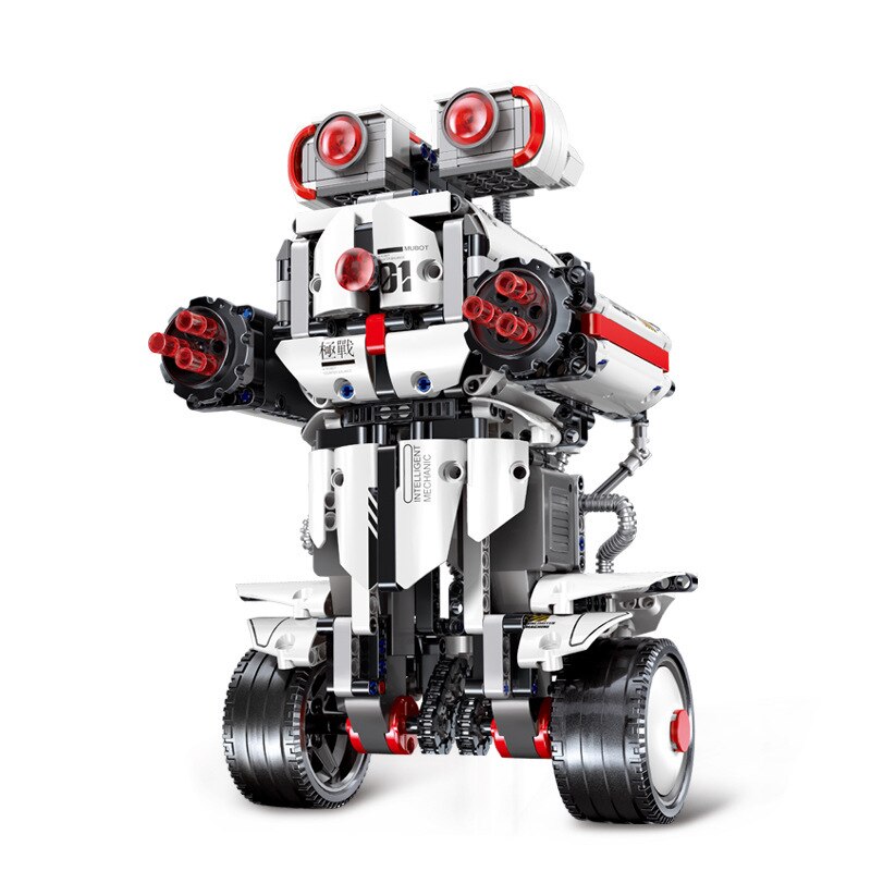 White Balance Programming Robot White App Education Series Assembling and Combined Building Blocks Toy Boy