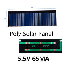 Load image into Gallery viewer, Whole sale 5.5V/5V Solar Panel /Poly Solar panel module 40MA 65MA 70MA 80MA 110MA for charger
