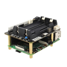 Load image into Gallery viewer, X728 V1.2 UPS HAT&amp; Power Management Board with AC Power Loss Detection, Auto On &amp; Safe Shutdown Function for Raspberry Pi 4B/3B+
