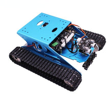 Load image into Gallery viewer, custom G1 Blauw Professionele Tank Smart Robot Car Track Met Aluminium Platform Voor Maker Stem Onderwijs
