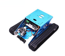 Load image into Gallery viewer, custom G1 Blauw Professionele Tank Smart Robot Car Track Met Aluminium Platform Voor Maker Stem Onderwijs

