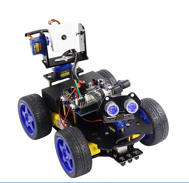 custom Roboduino Smart Robot Auto Met Wifi Camera Compatibel Met Arduino