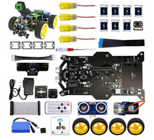 Load image into Gallery viewer, Custom WIFI video AI visual robot car with FPV camera for Raspberry Pi 4B Python programming learning kit
